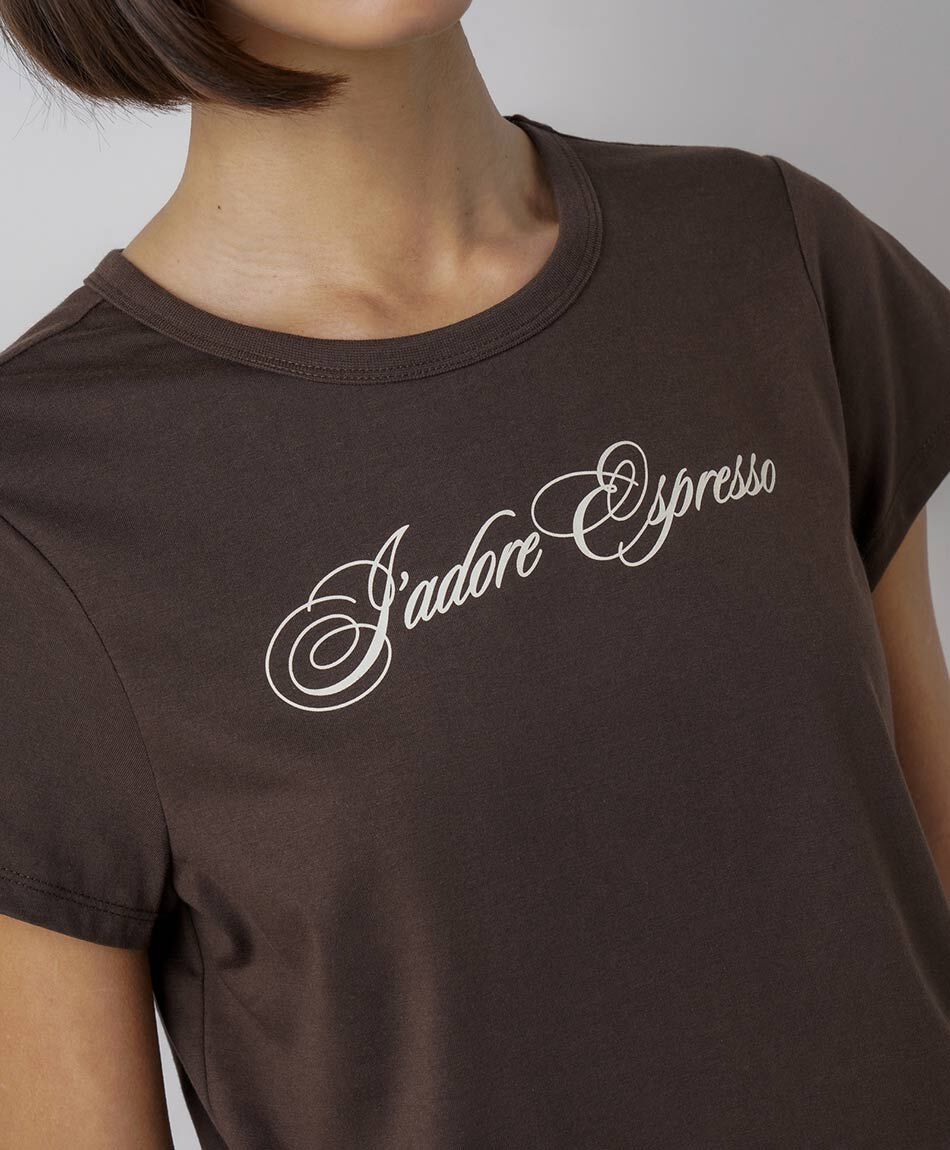 Remera mujer espresso