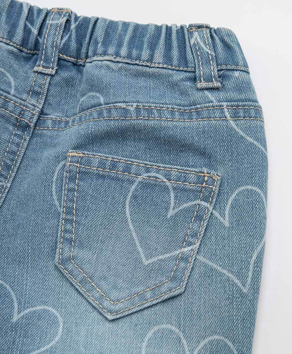 Jeans beb&eacute; corazones