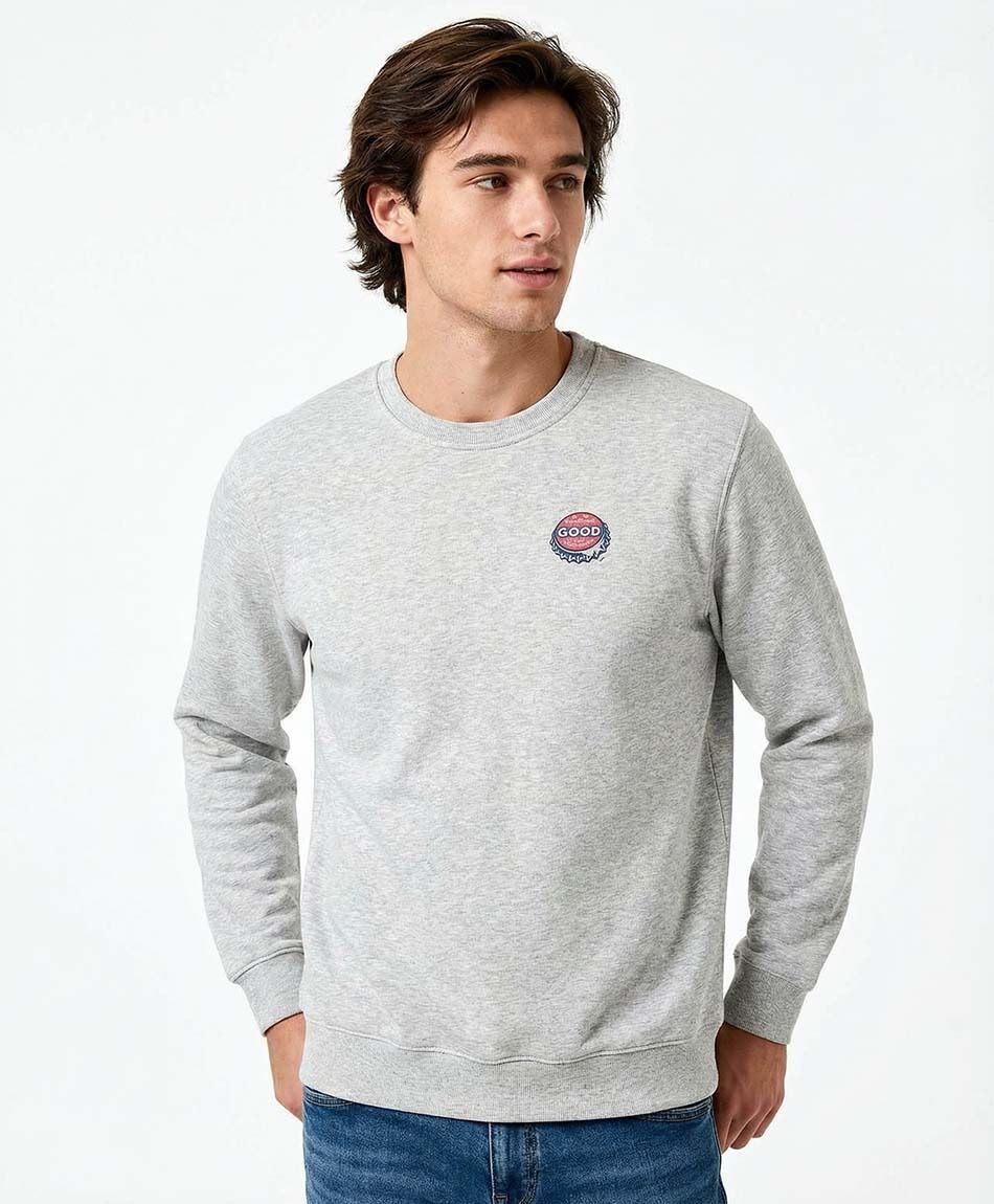 Buzo hombre doble print tapa