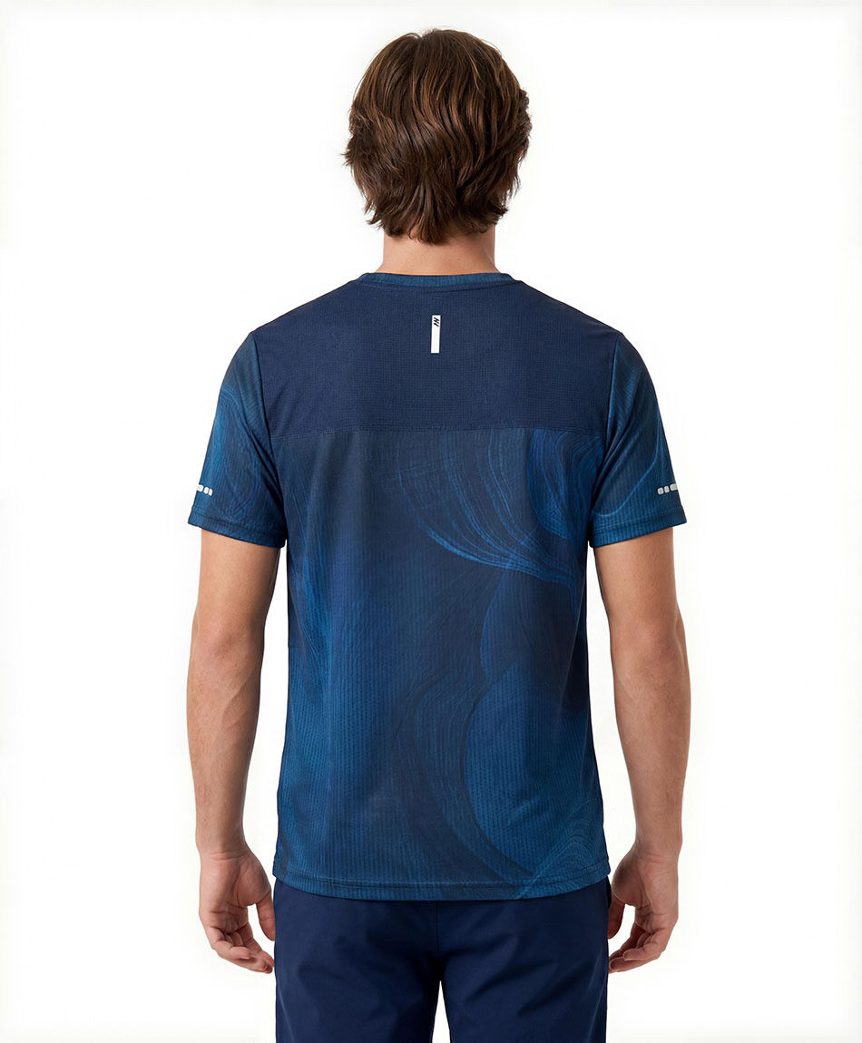 Remera deportiva hombre ondas