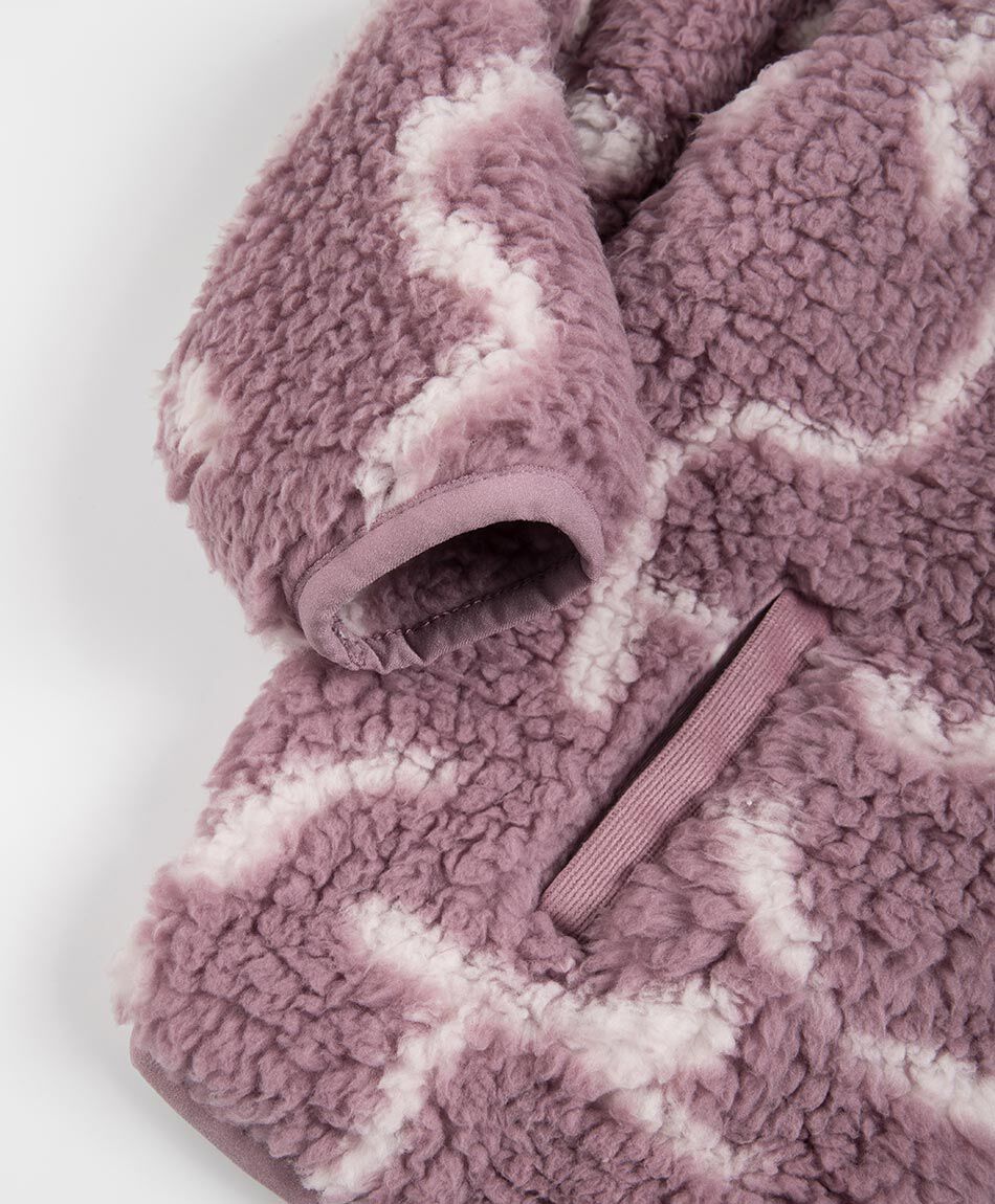 Poler&oacute;n beb&eacute; sherpas rosa oscuro