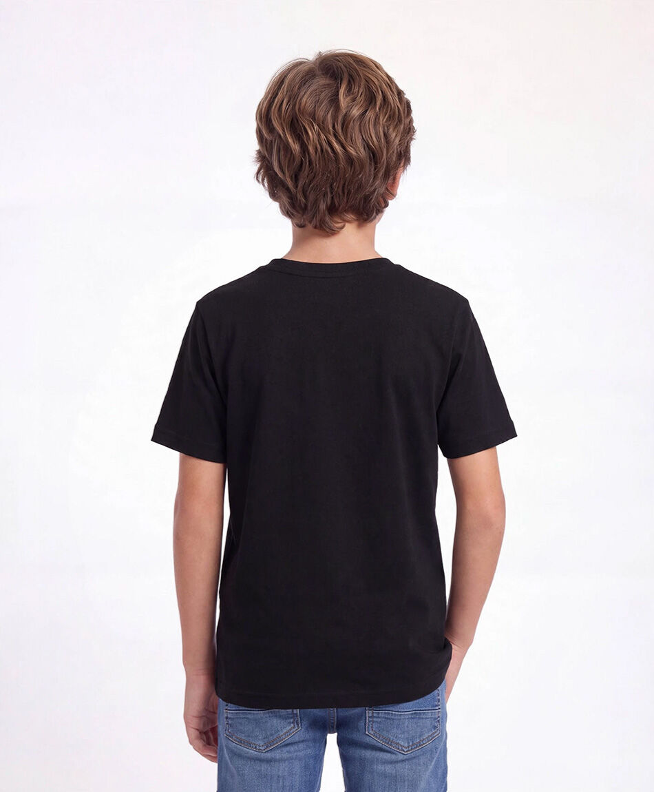 Remera nino basica negra