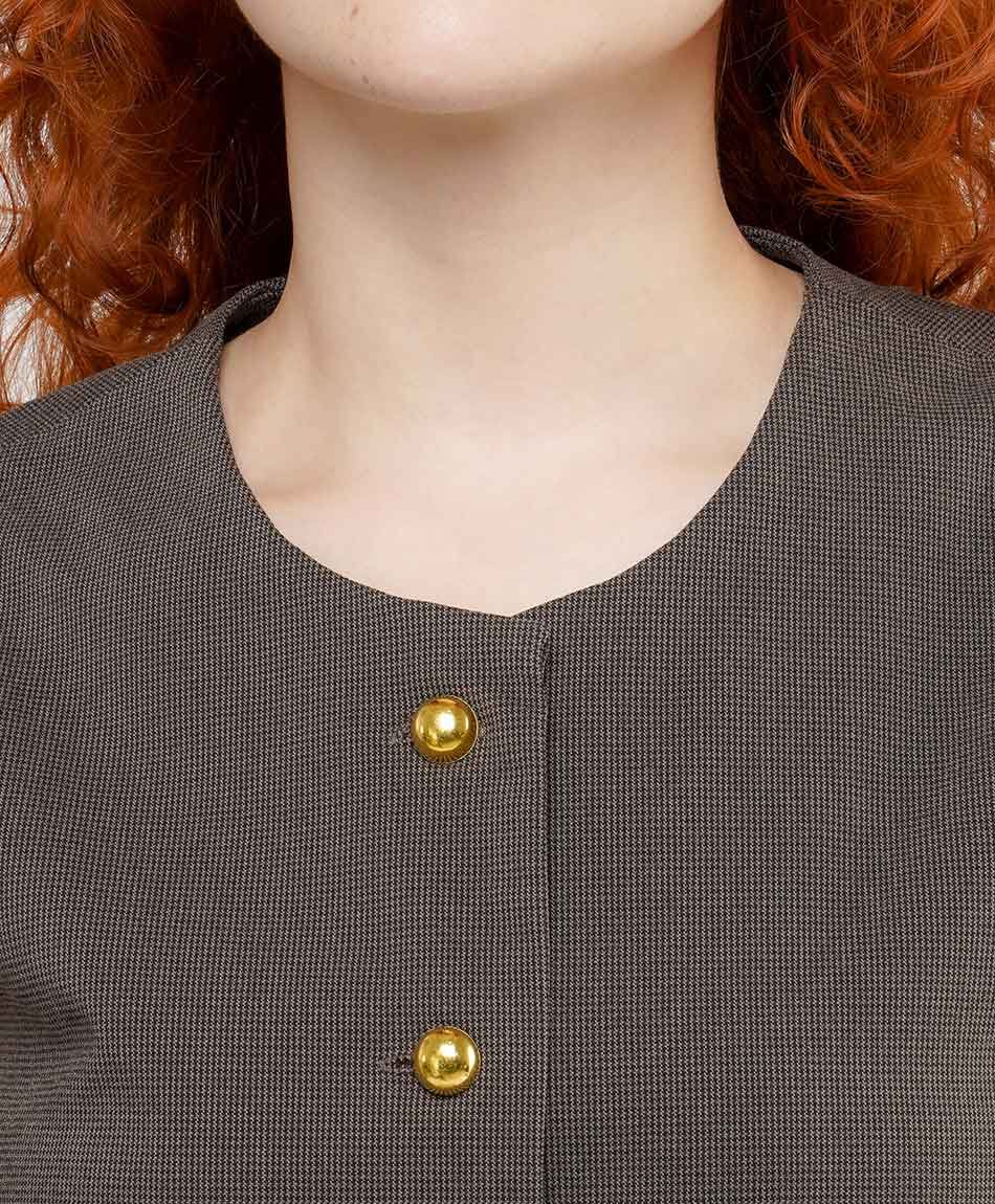 Vest mujer botones dorados