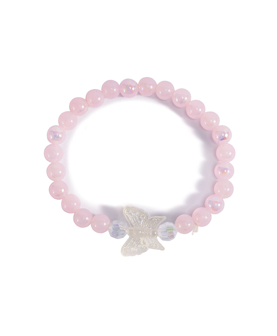 Set collar + pulsera infantil mariposa