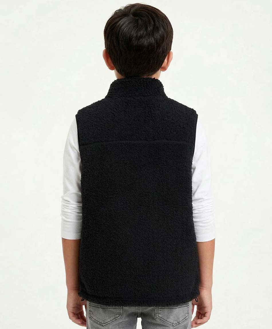 Buzo ni&ntilde;o vest chiporro negro
