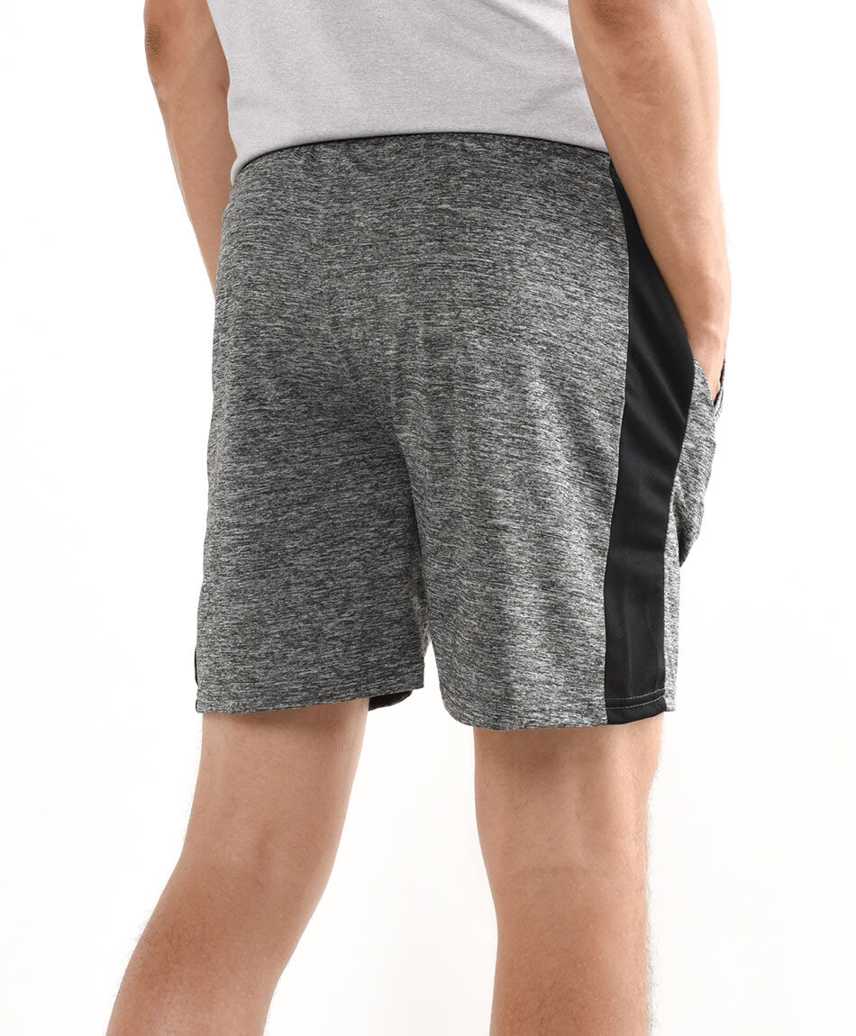 Short deportivo hombre gris jaspeado