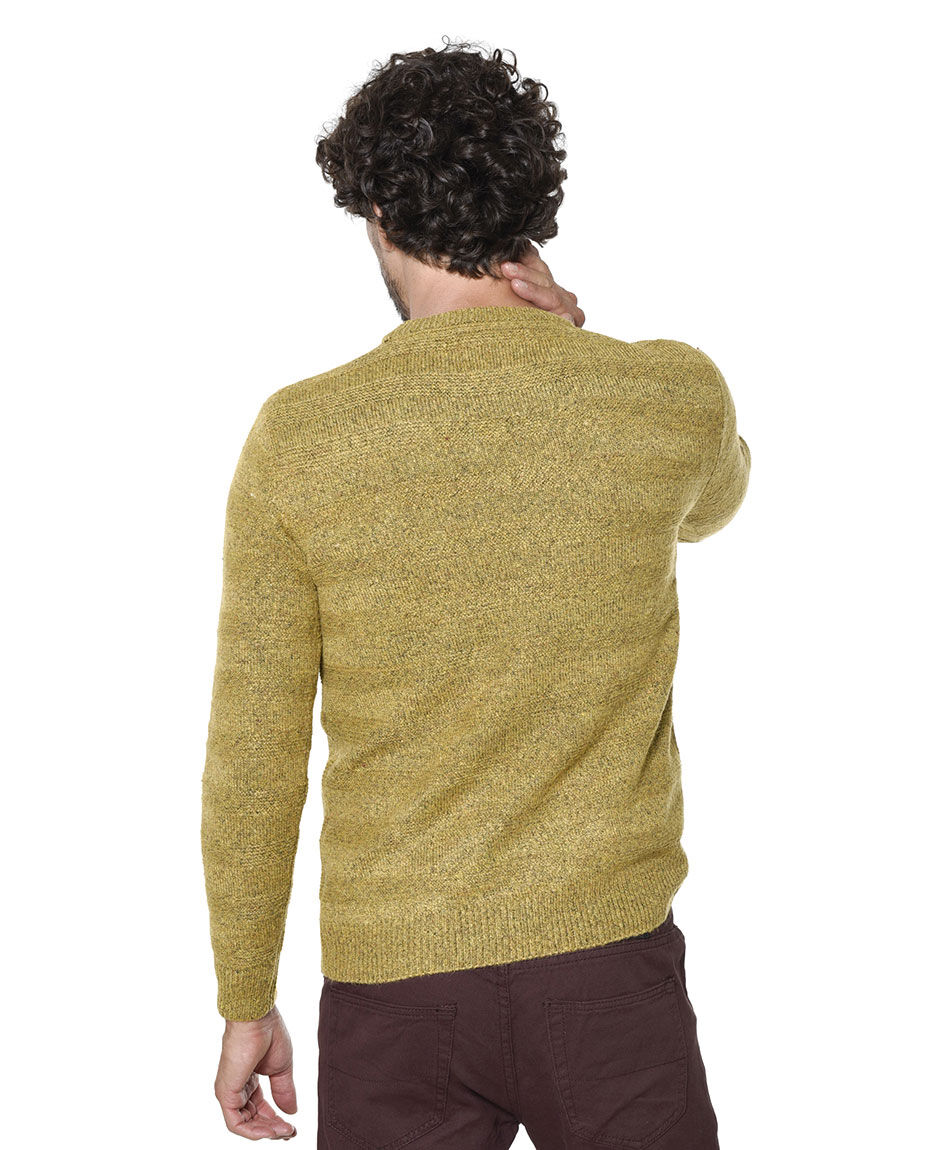 Sweater cuello redondo fantasia