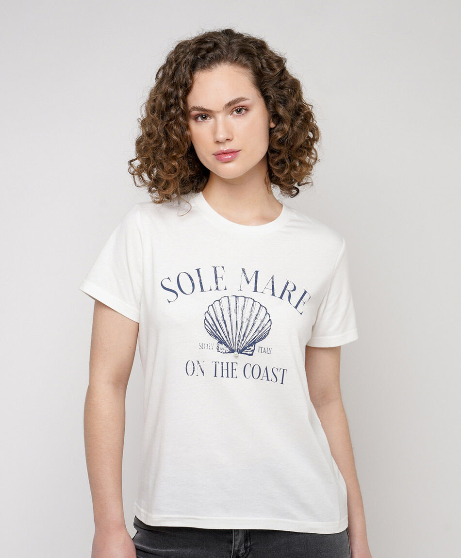Remera mujer caracola