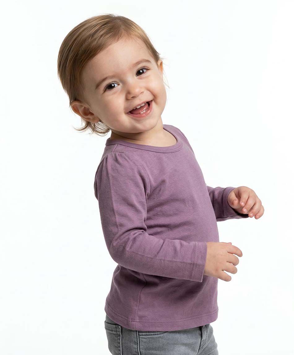 Remera beb&eacute; b&aacute;sica manga larga