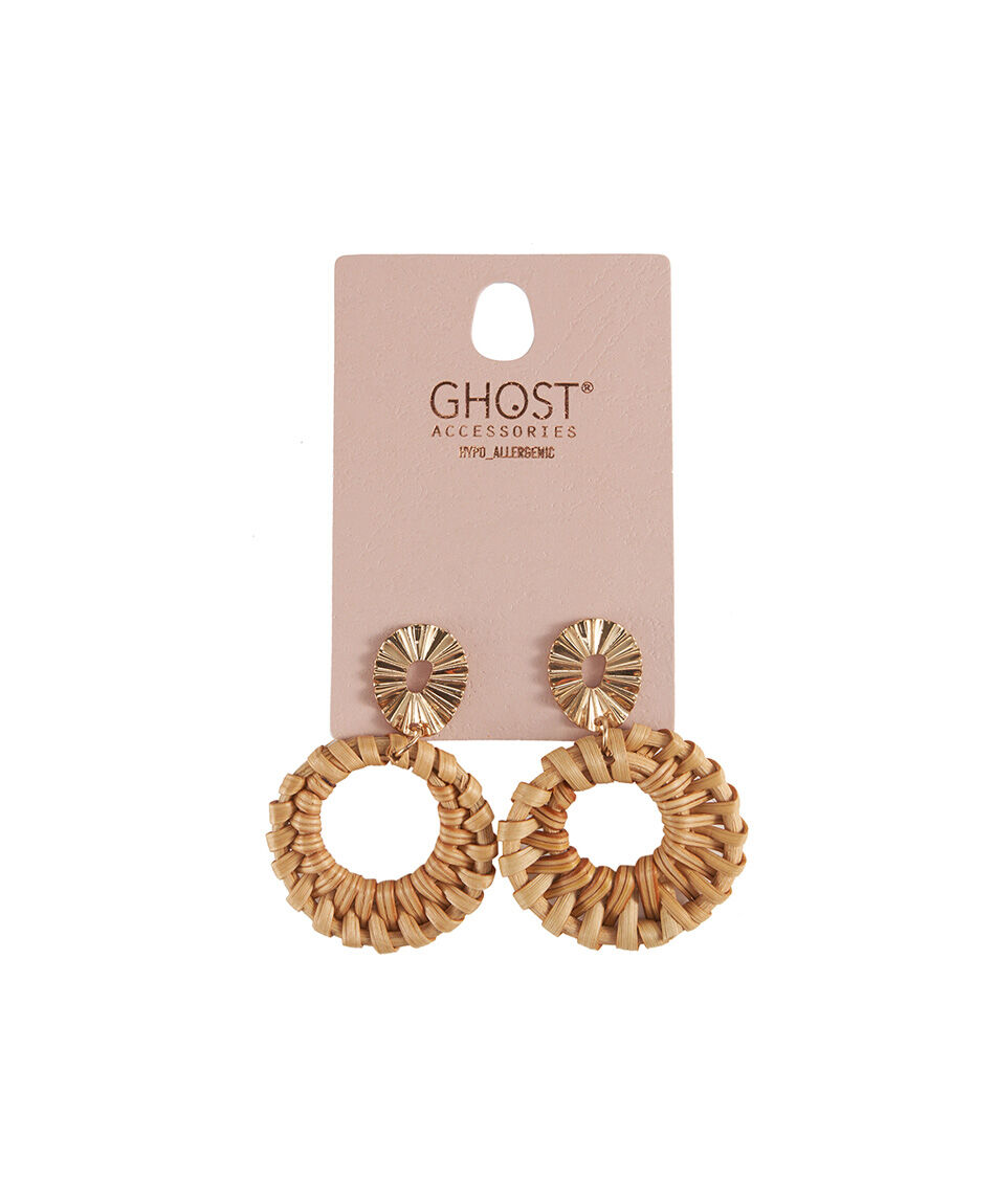 Aros mujer rafia