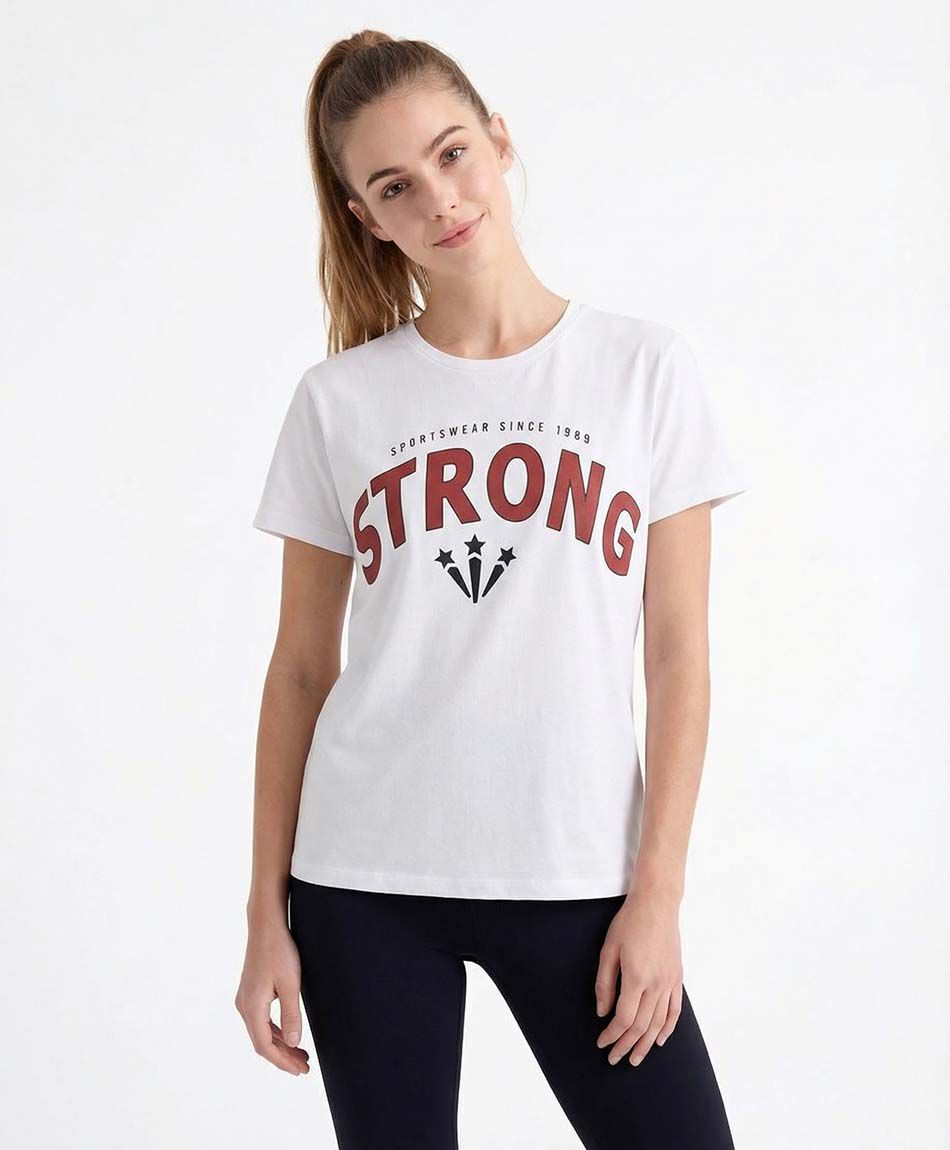 Remera deportiva mujer oversize strong