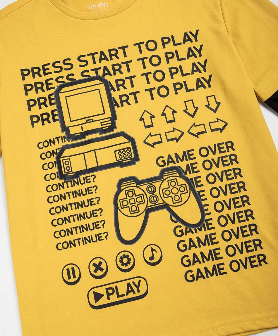 Remera ni&ntilde;o estampado hora de jugar