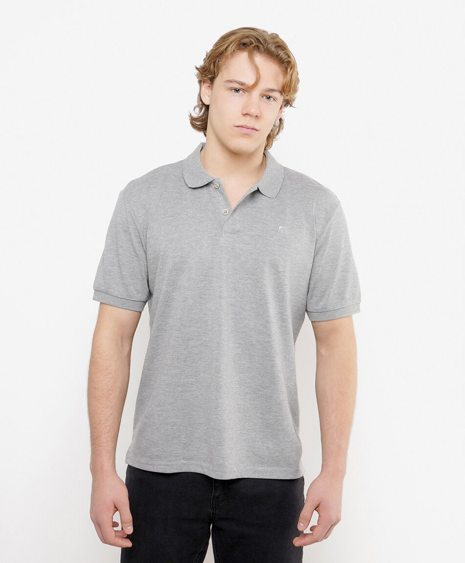 Remera hombre lisa cuello piqu&eacute;