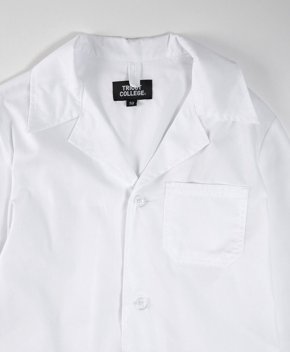 Delantal escolar blanco