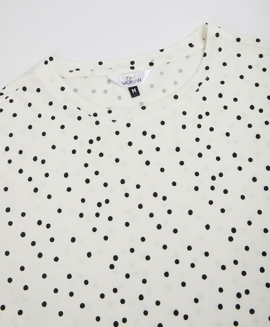 Remera mujer b&aacute;sica puntos