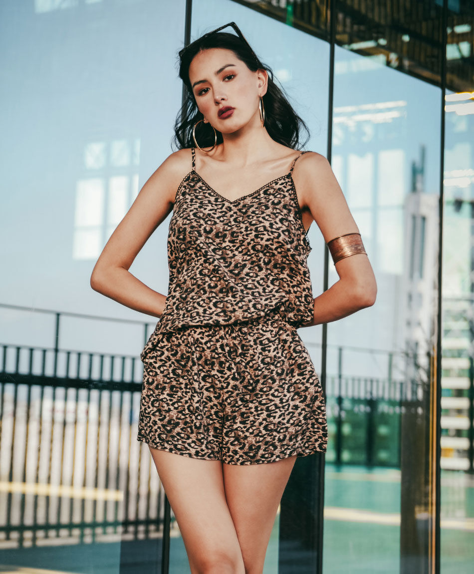 Short mujer animal print
