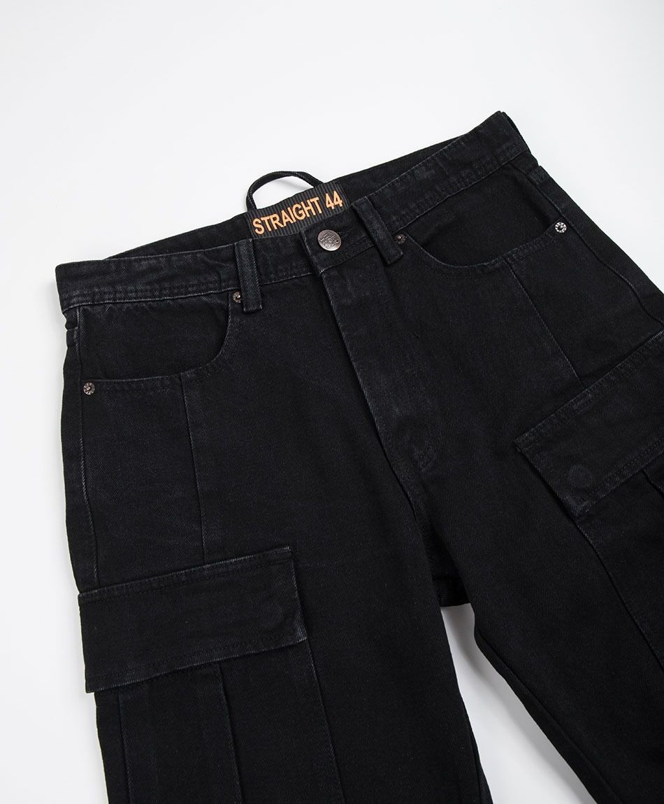 Jeans hombre cargo black