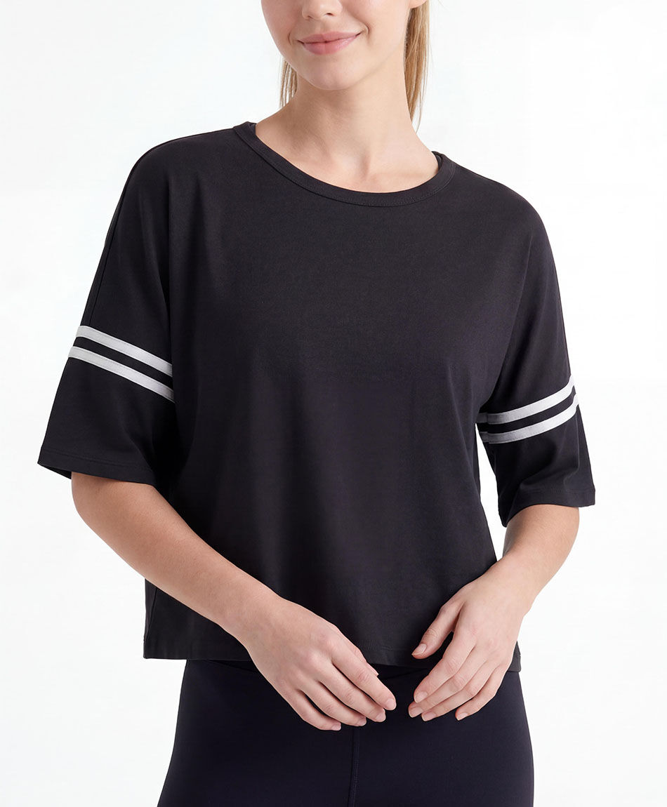 Remera deportiva mujer doble l&iacute;nea