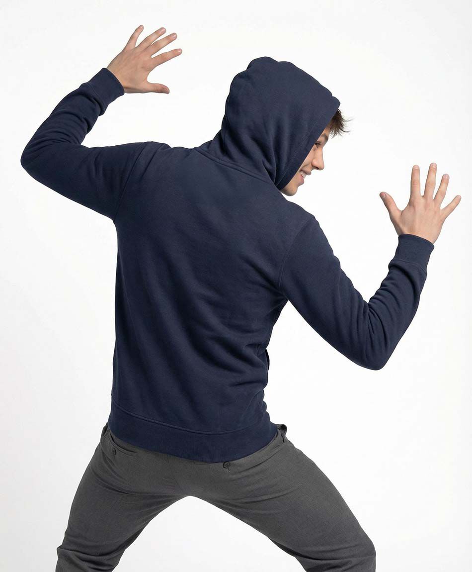 Buzo escolar full zipper b&aacute;sico