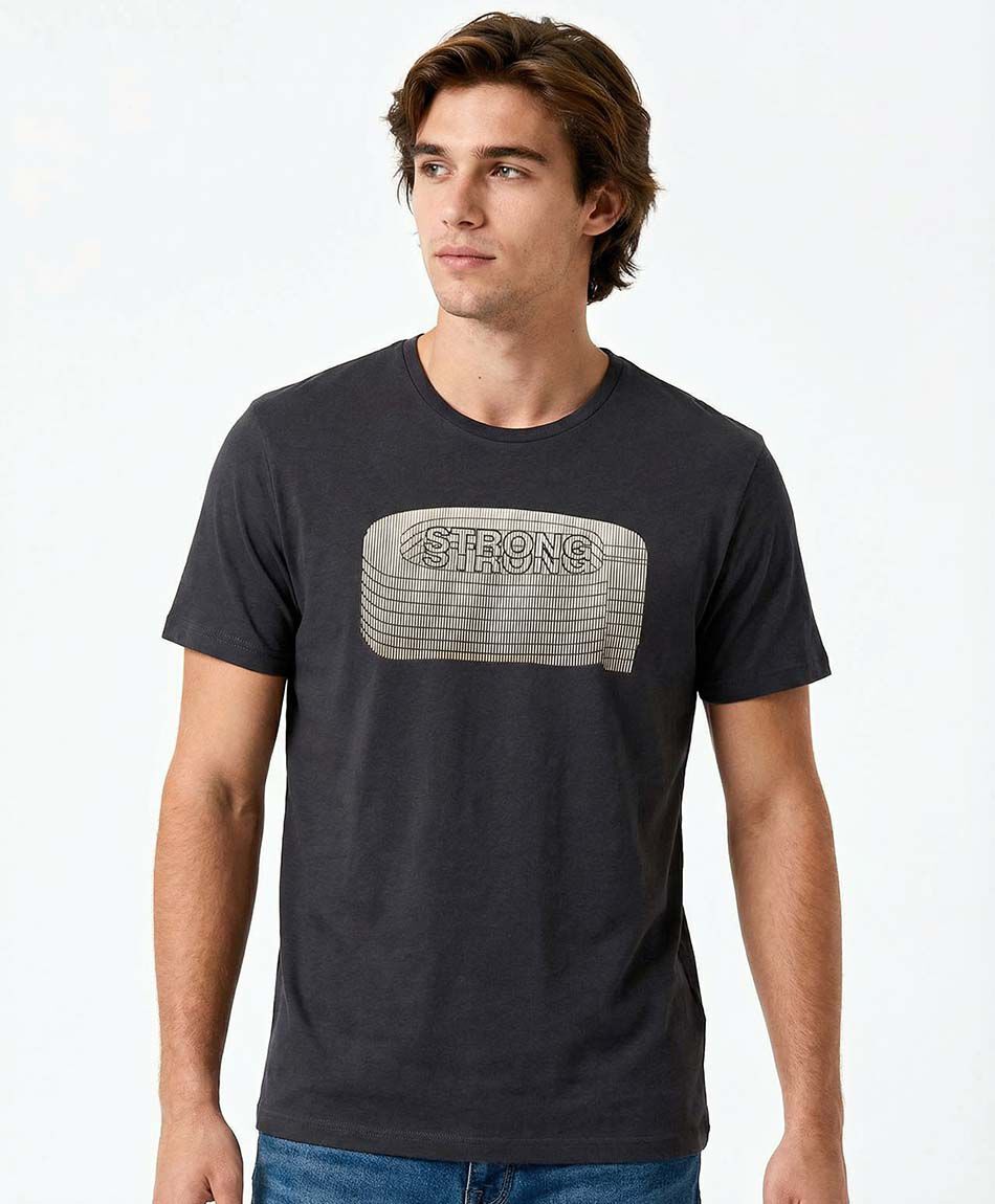 Remera hombre estampado strong