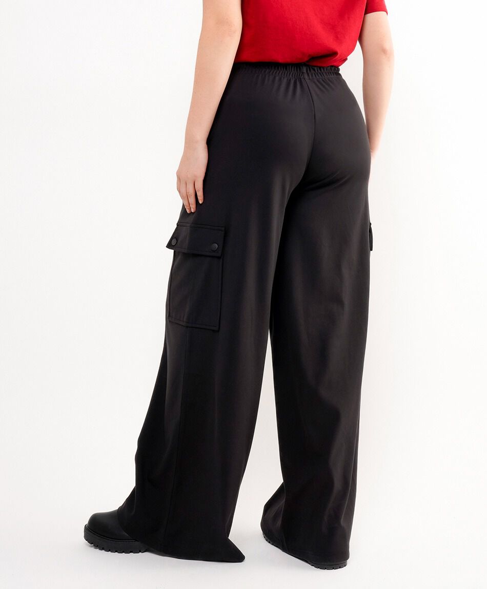 Pantal&oacute;n mujer cargo tiro alto