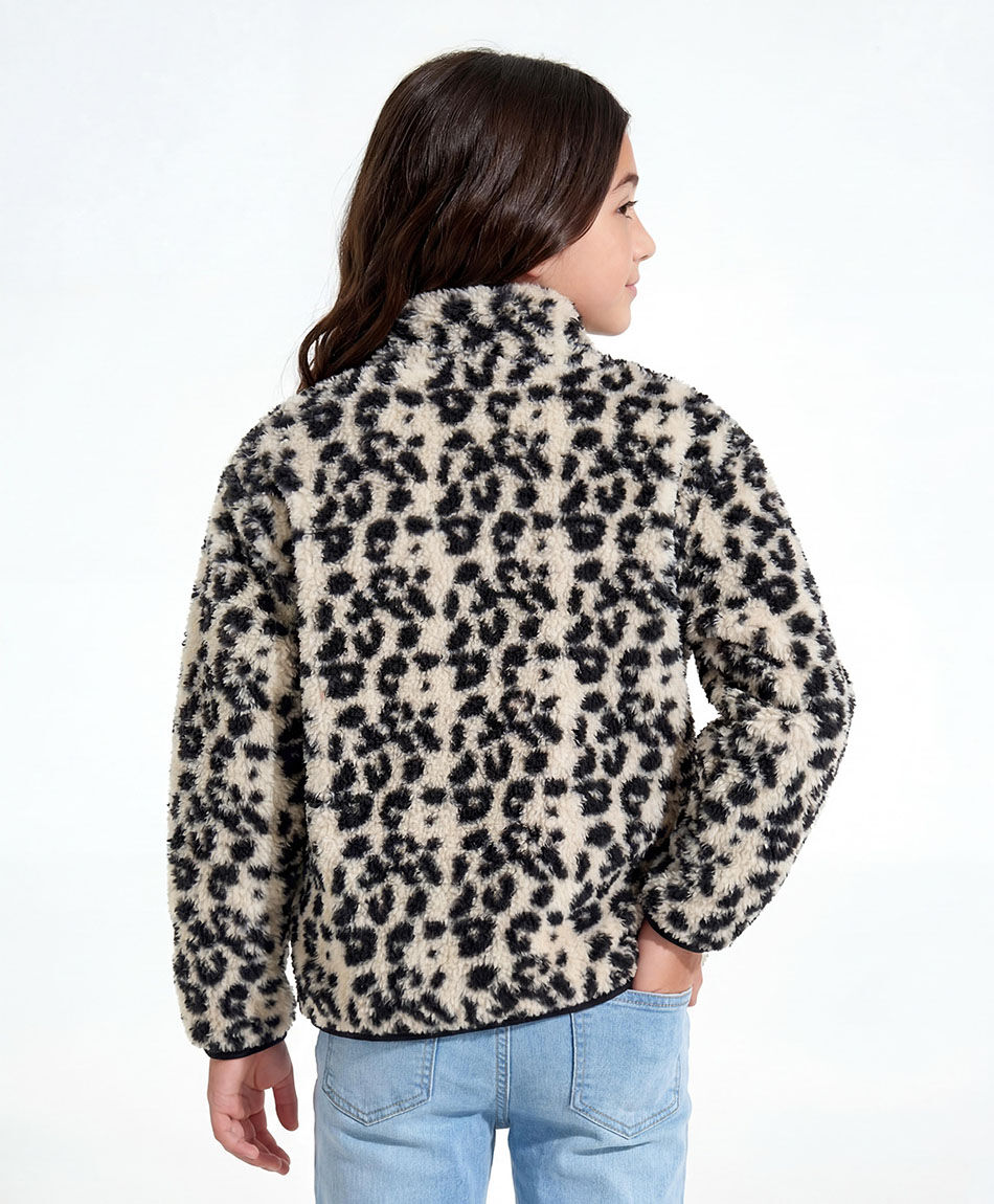 Buzo ni&ntilde;a sherpas animal print