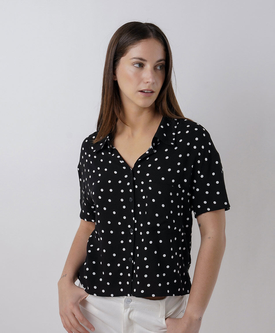 Camisa mujer lunares