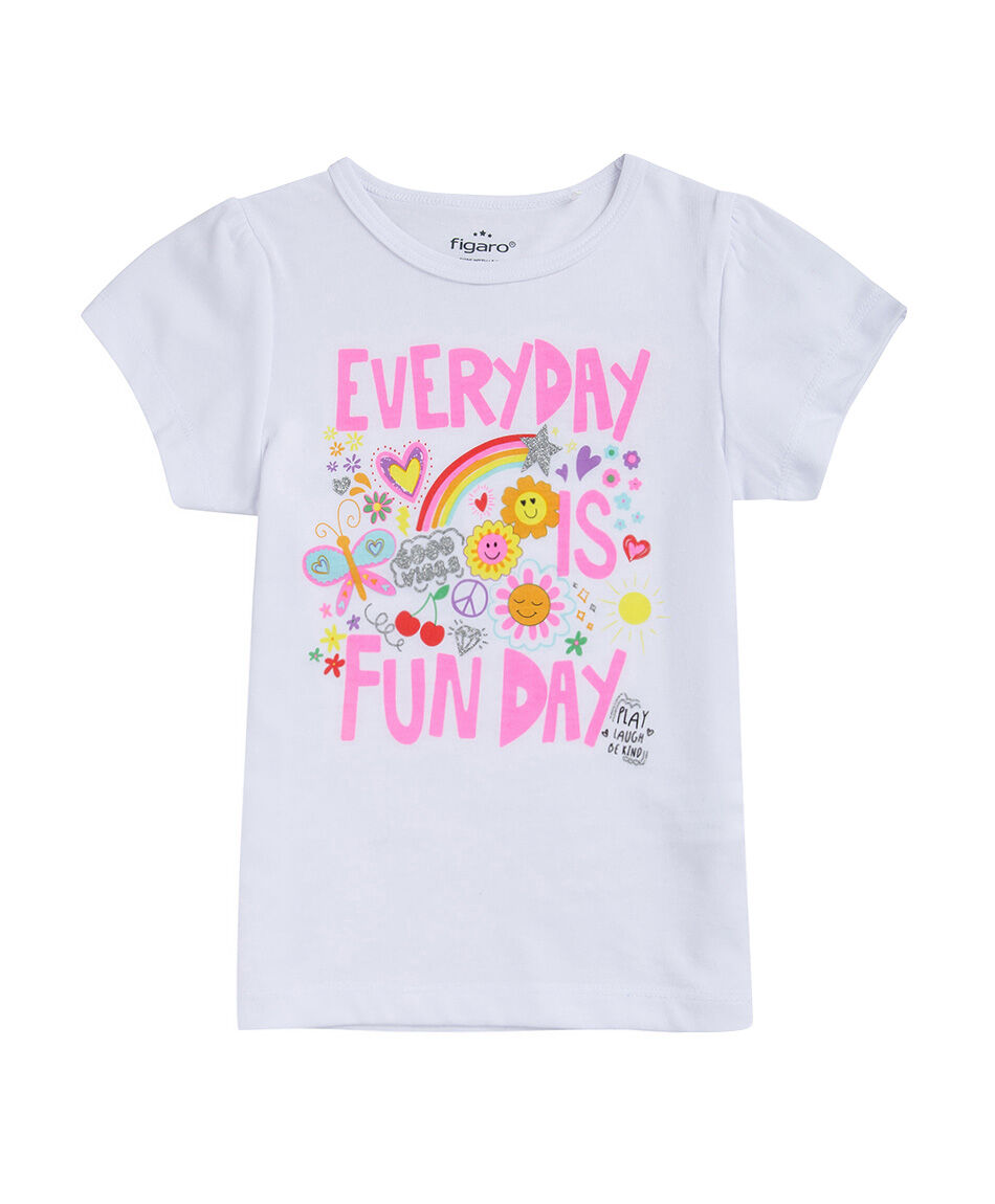 Remera beb&eacute; blanca every days