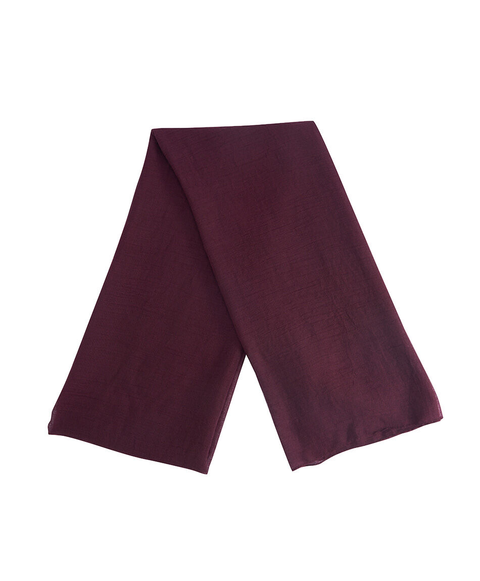 Bufanda mujer lisa burdeo