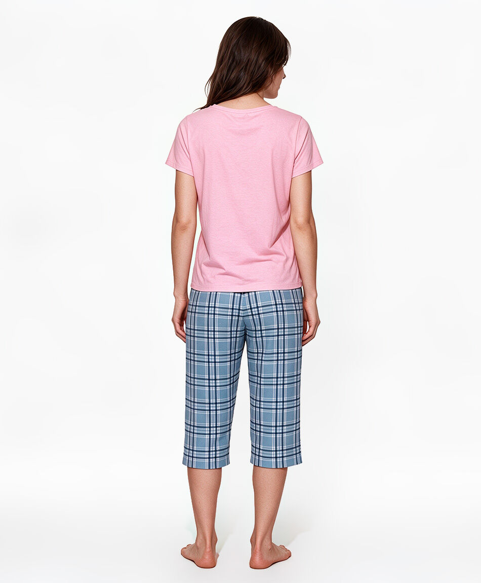 Pijama mujer capri dog escoc&eacute;s