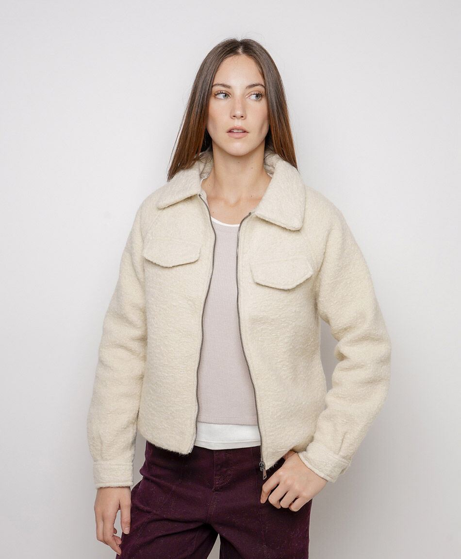 Campera mujer bolsillos invierno