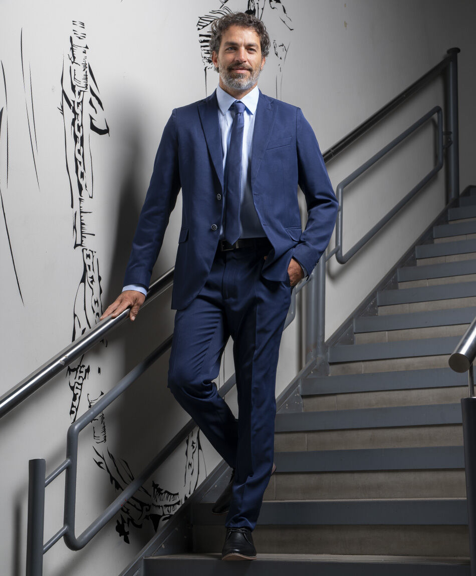 Traje de vestir hombre azul