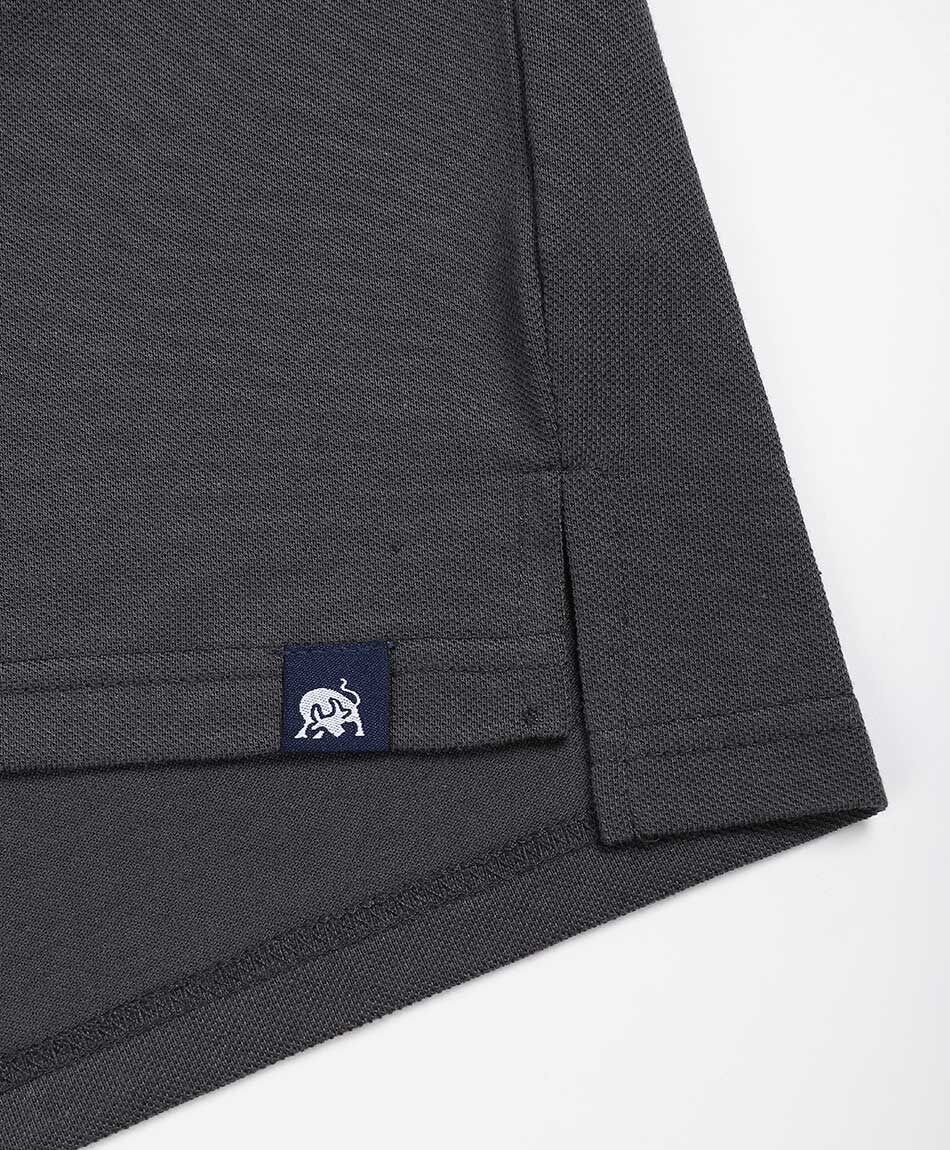 Remera hombre botones gris