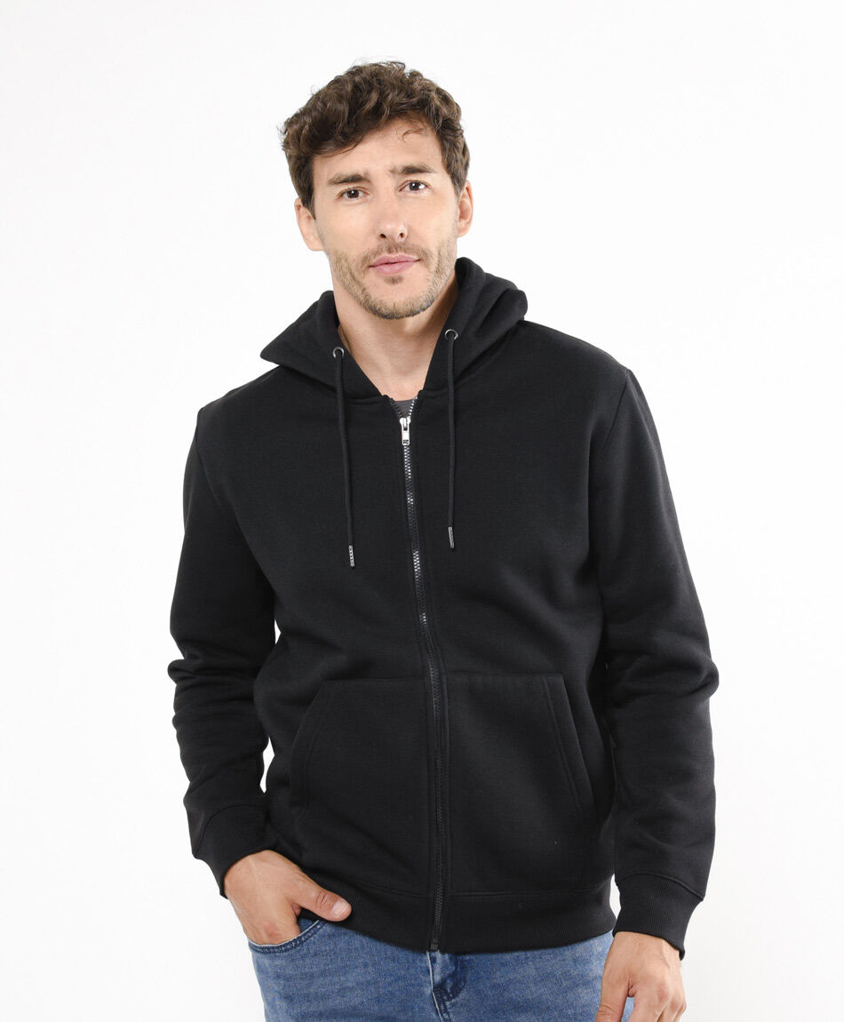 Buzo hombre cierre entero bolsillos