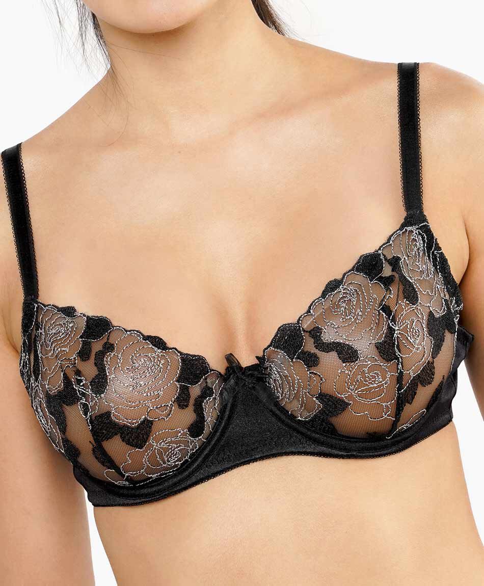 Corpi&ntilde;o mujer rosas bordadas