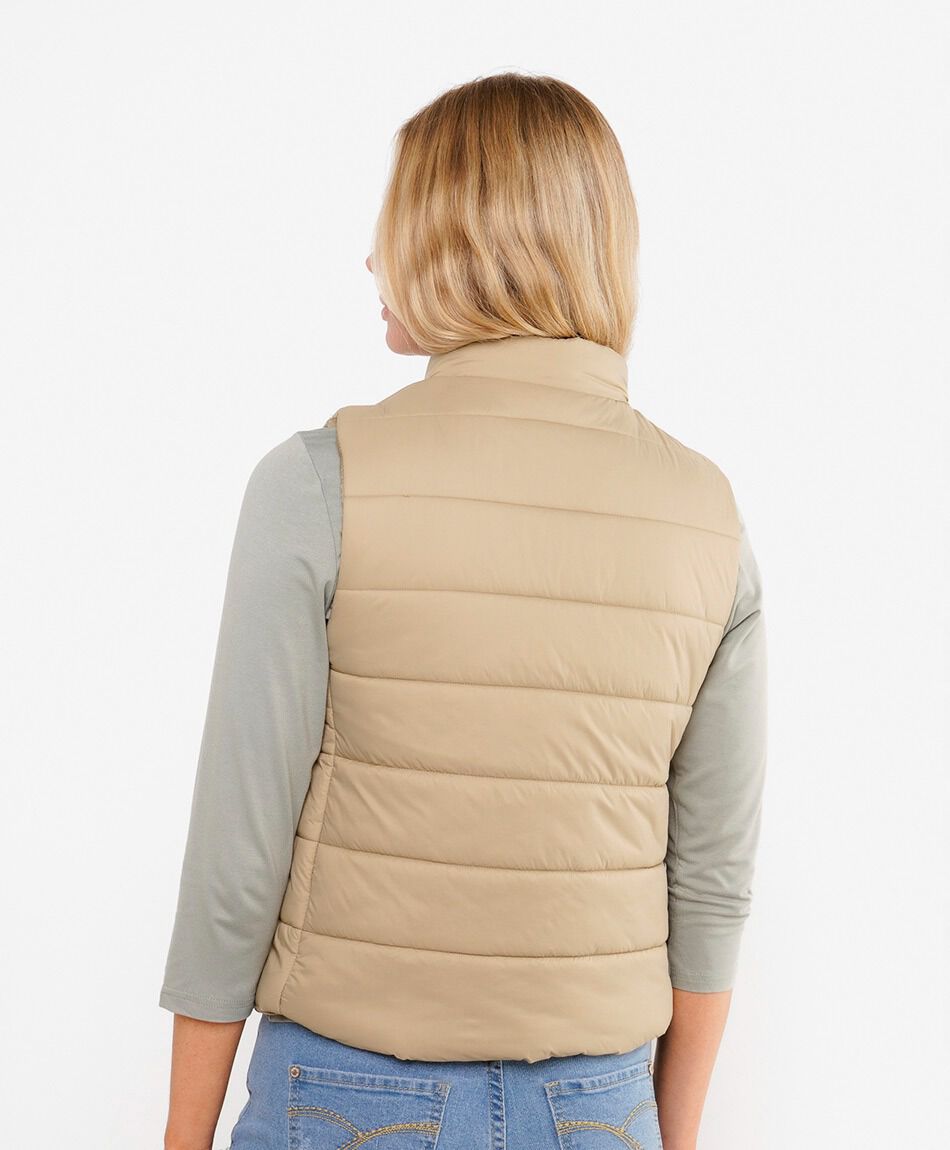 Parka mujer costuras sin mangas