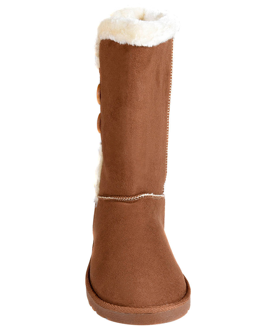 Bota piel botones