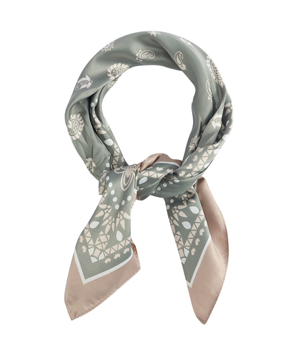 Pa&ntilde;uelo mujer mandala verde