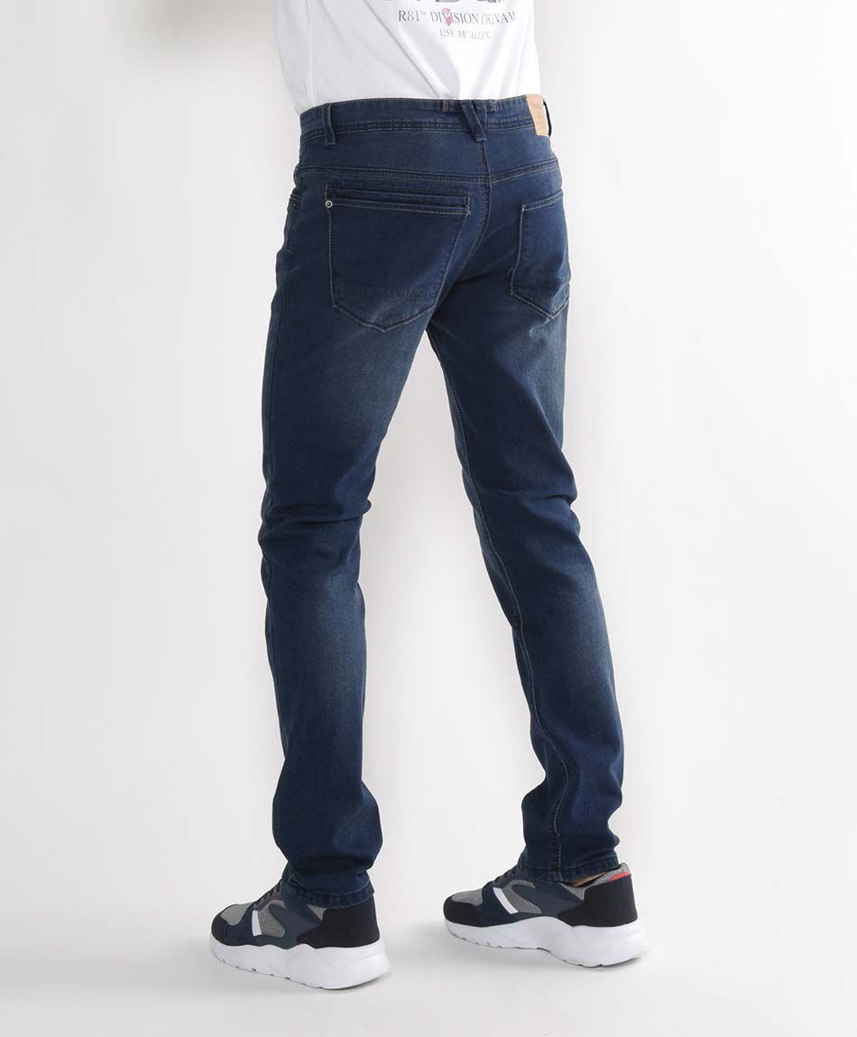 Jeans hombre desgastado slim fit