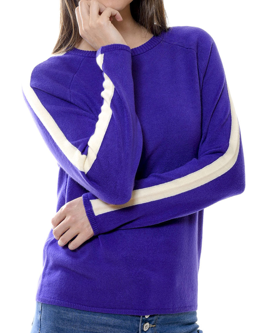 Sweater banda contraste