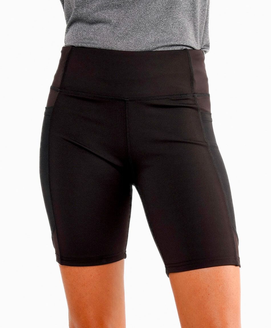 Short deportivo mujer bolsillos grey