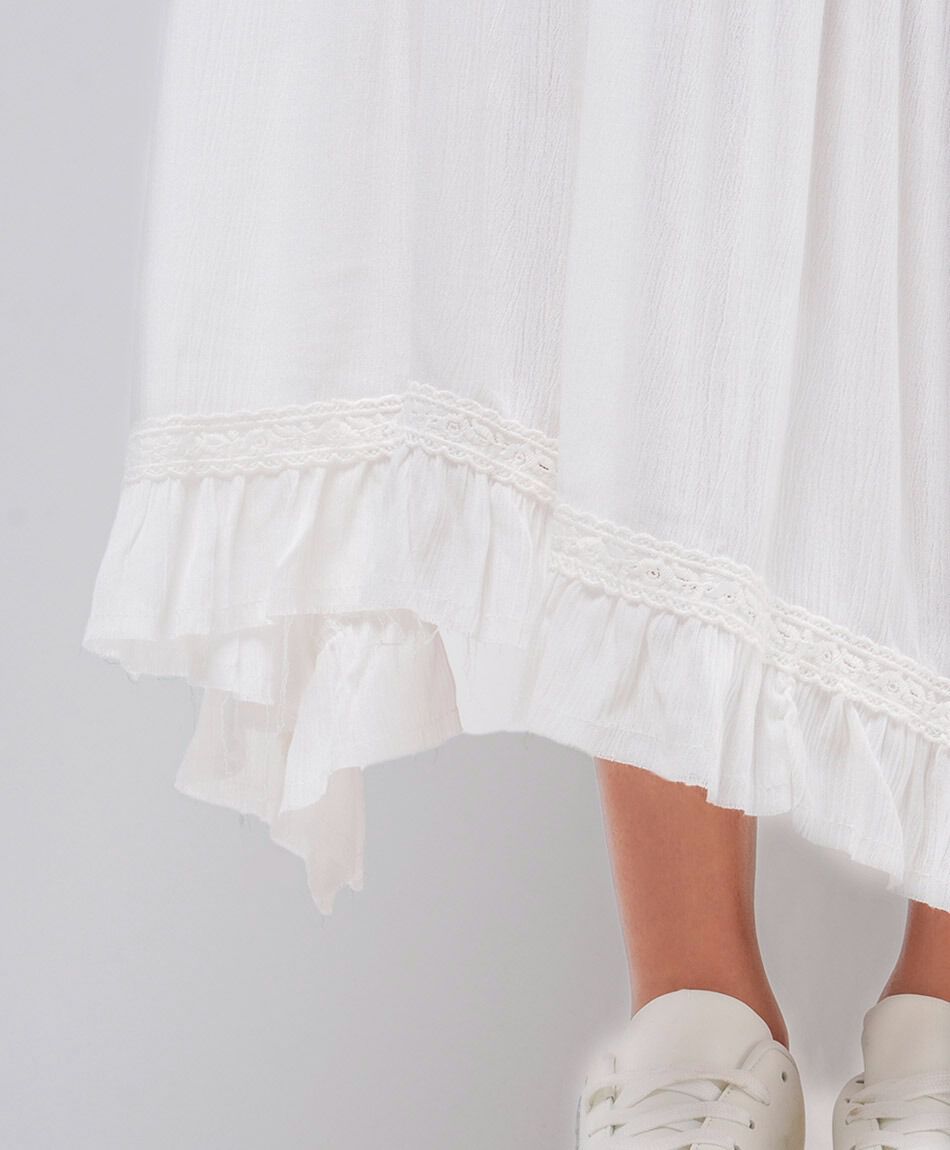 Pollera mujer larga textura