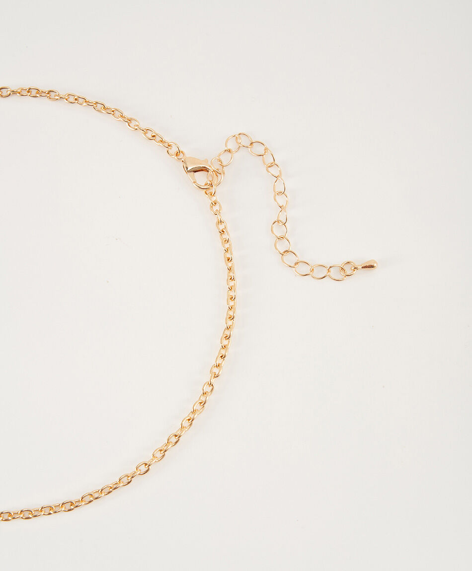 Collar mujer flor gold