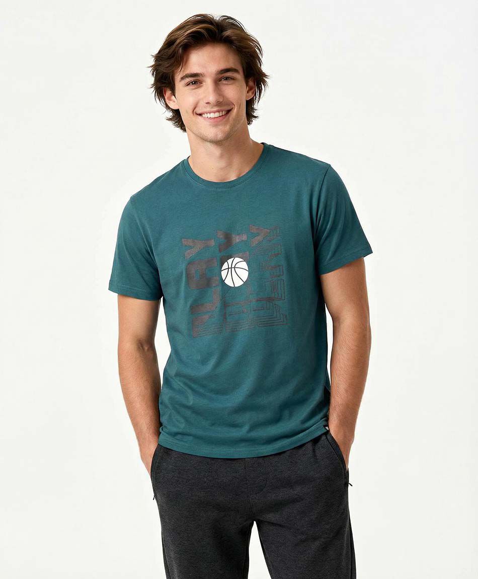 Remera deportiva hombre basketball