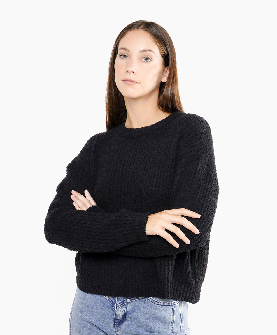 Sweater mujer soufle black
