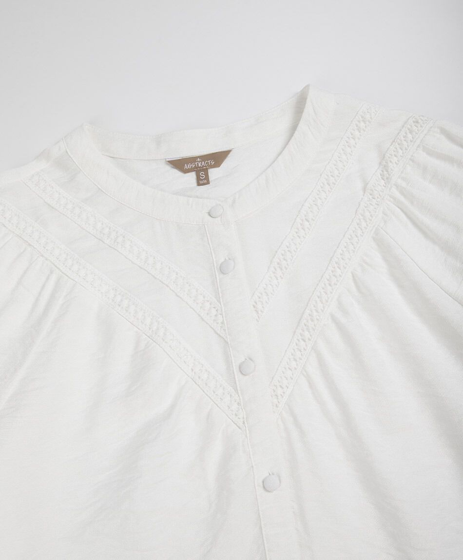Camisa mujer detalle encaje