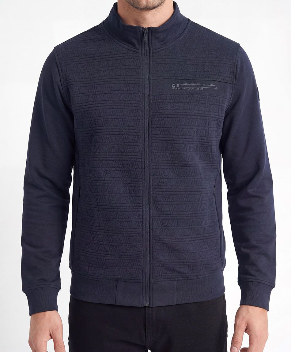 Campera hombre bomber azul