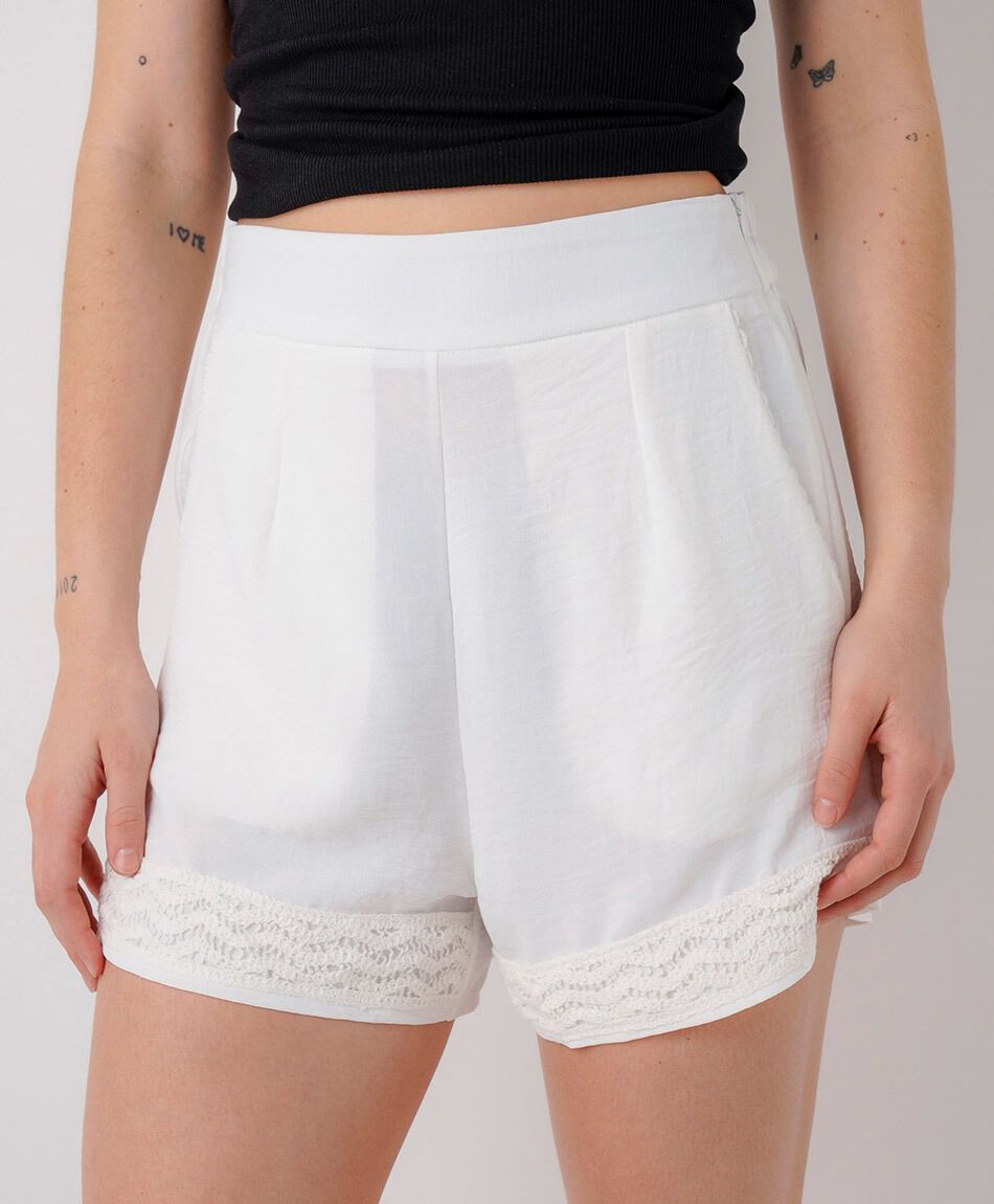 Short mujer encajes