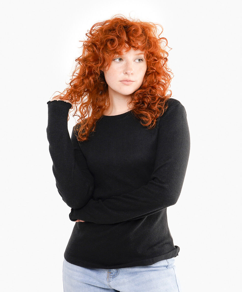 Sweater mujer brush black