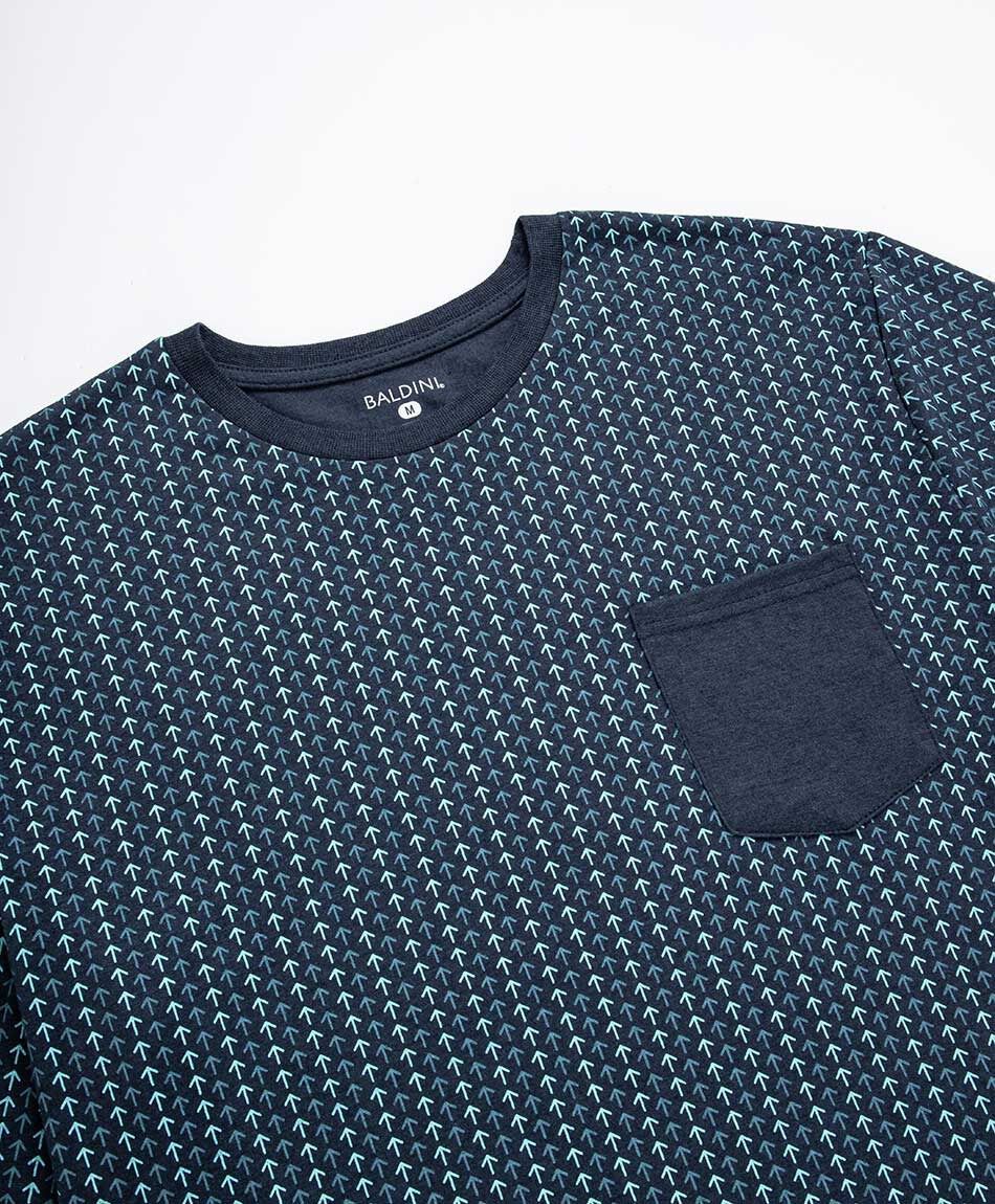 Pijama hombre dise&ntilde;o ancla blue